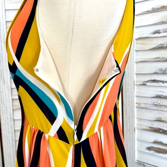 ANTHROPOLOGIE l Floreat Dahlia Key Hole Sleeveless Maxi Dress Size 6 - Picture 8 of 11